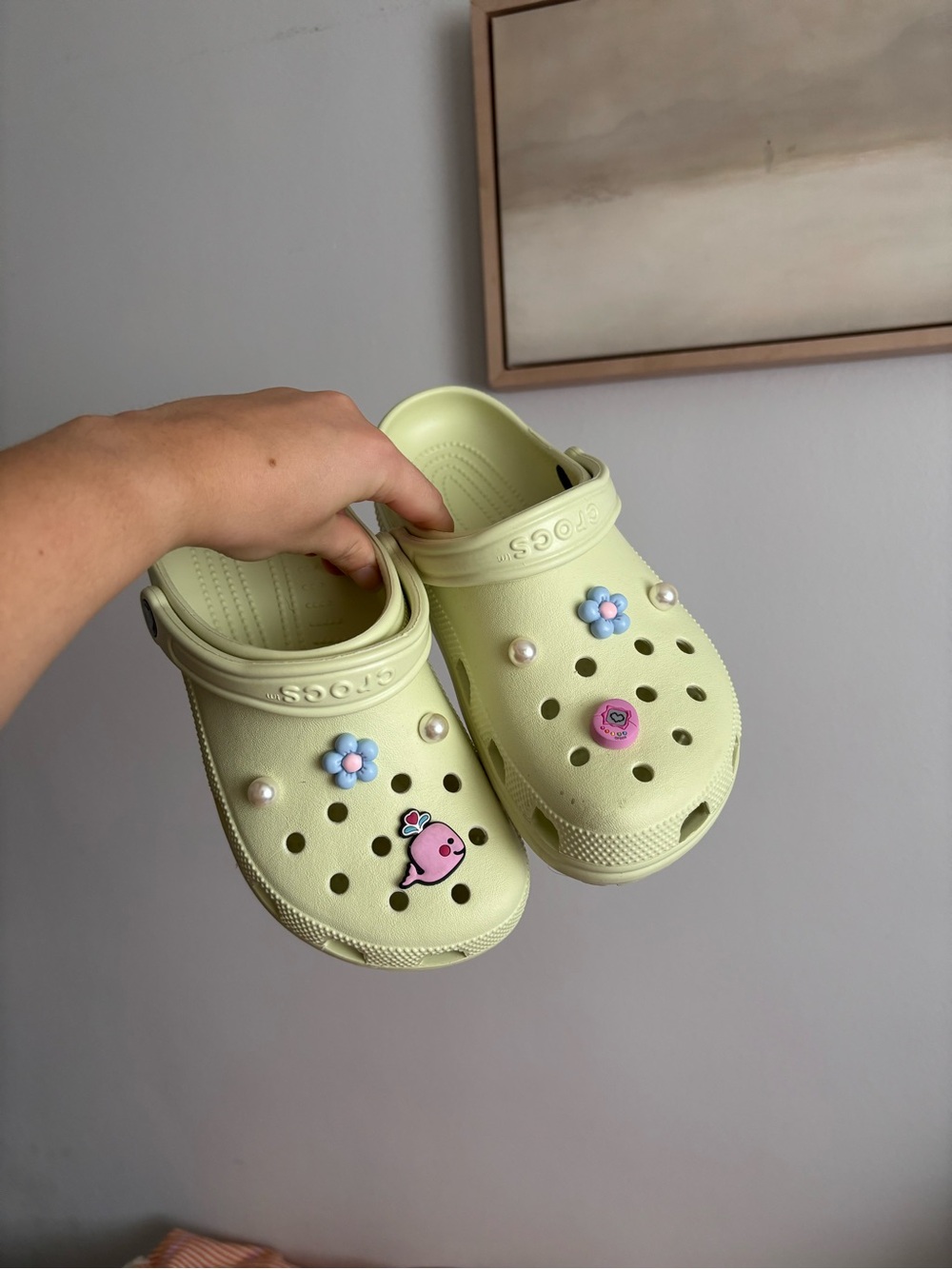 Crocs Light Green Classic Clogs - Picture 2 of 4
